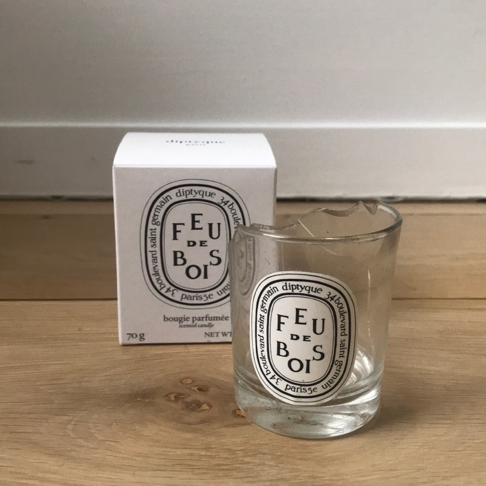 Diptyque empty candle- 70g- cracked